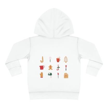 Festive Threads | Christmas Baking Crew Toddler Pullover Fleece Hoodie