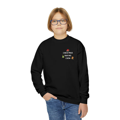 Festive Threads | Christmas Baking Crew Youth Crewneck Sweatshirt