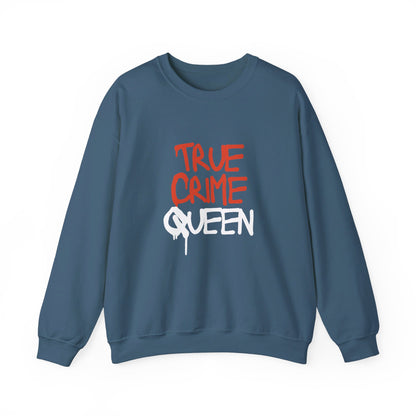 Festive Threads | Halloween True Crime Queen Unisex Heavy Blend™ Crewneck Sweatshirt