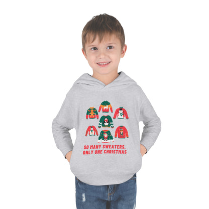 Festive Threads | Christmas So Many Sweaters Toddler Pullover Fleece Hoodie