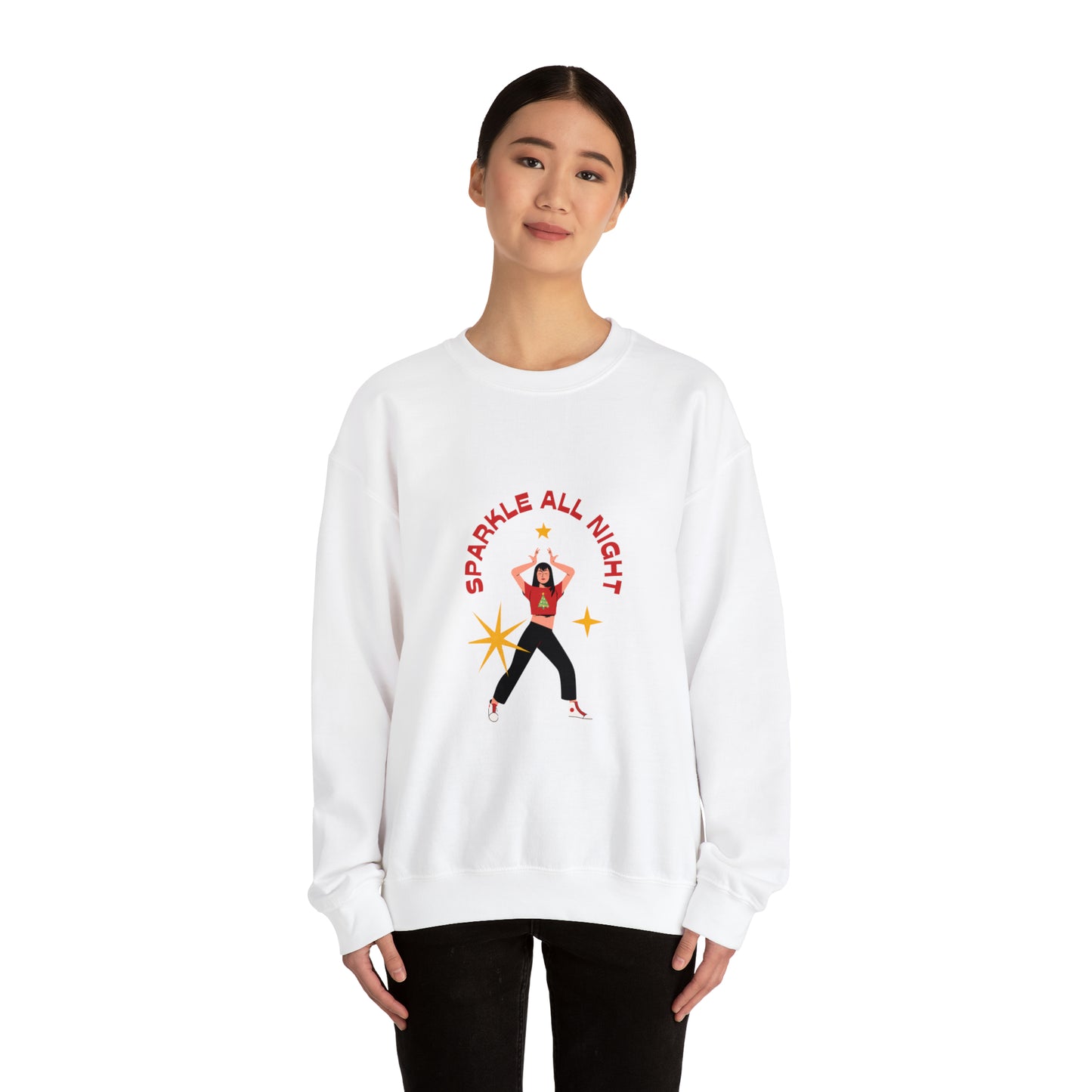 Festive Threads | Christmas Slay All Day Unisex Heavy Blend™ Crewneck Sweatshirt