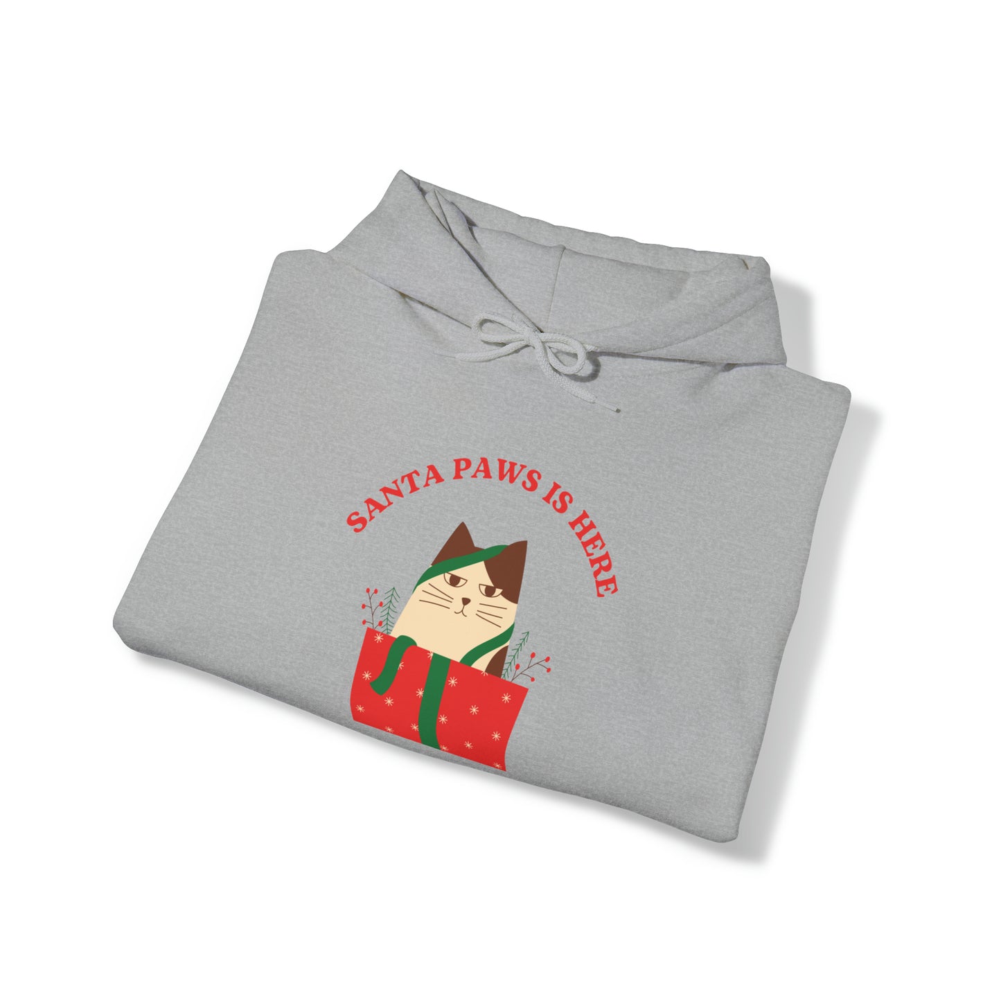 Festive Threads | Christmas Santa Paws Unisex Heavy Blend™ Hooded Sweatshirt