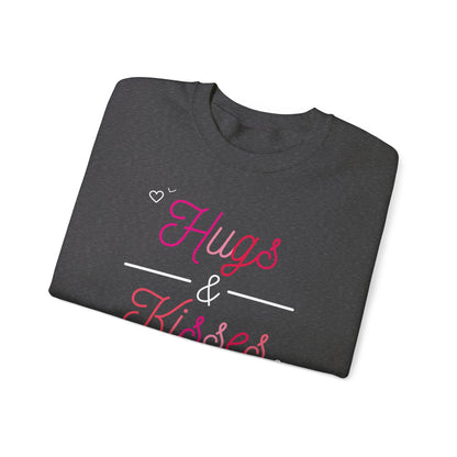 Festive Threads | Valentine's Hugs & Kisses Unisex Heavy Blend™ Crewneck Sweatshirt