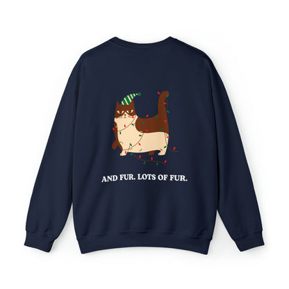 Festive Threads | Christmas Santa Paws Unisex Heavy Blend™ Crewneck Sweatshirt