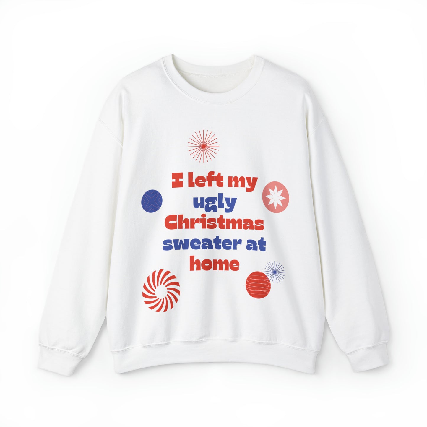 Festive Threads | Christmas Ugly Christmas Sweater Unisex Heavy Blend™ Crewneck Sweatshirt