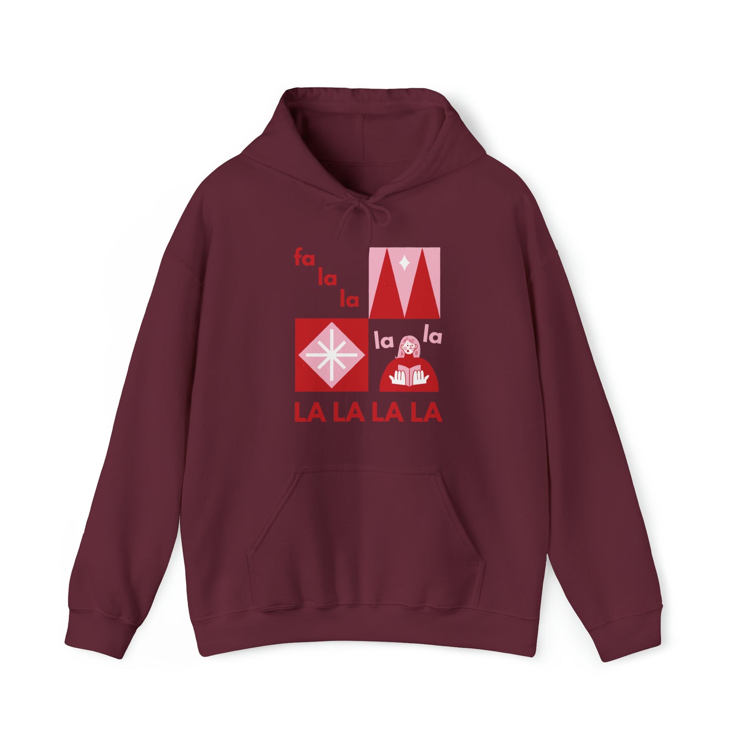 Festive Threads | Christmas Fa La La Unisex Heavy Blend™ Hooded Sweatshirt