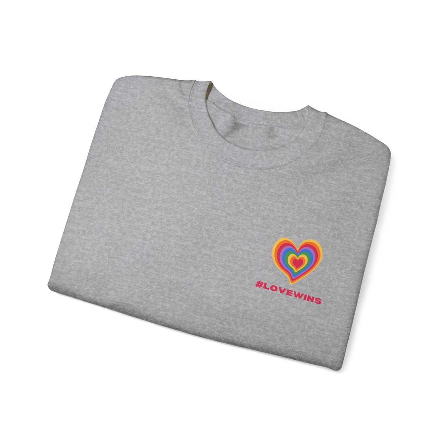 Festive Threads | Valentine's Love Wins Unisex Heavy Blend™ Crewneck Sweatshirt