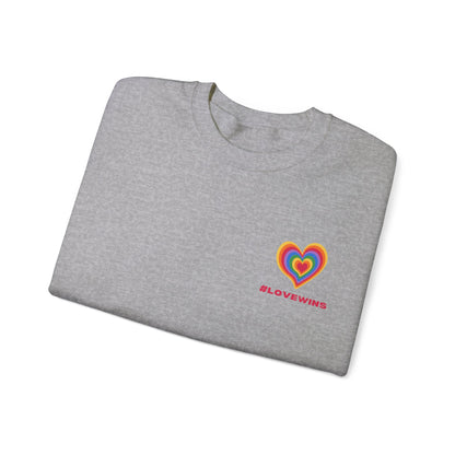 Festive Threads | Valentine's Love Wins Unisex Heavy Blend™ Crewneck Sweatshirt