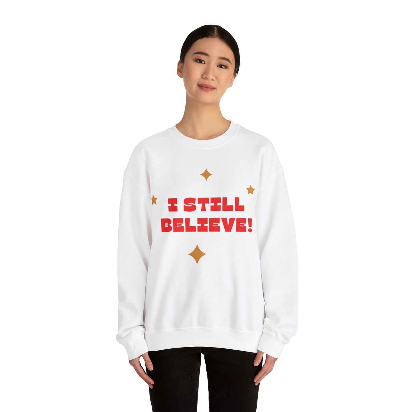 Festive Threads | Christmas I Still Believe Unisex Heavy Blend™ Crewneck Sweatshirt