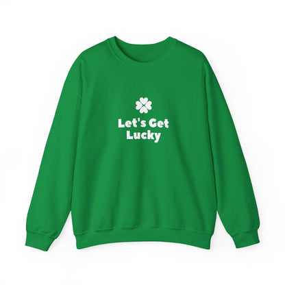 Festive Threads | St. Patrick's Day Let's Get Lucky Unisex Heavy Blend™ Crewneck Sweatshirt