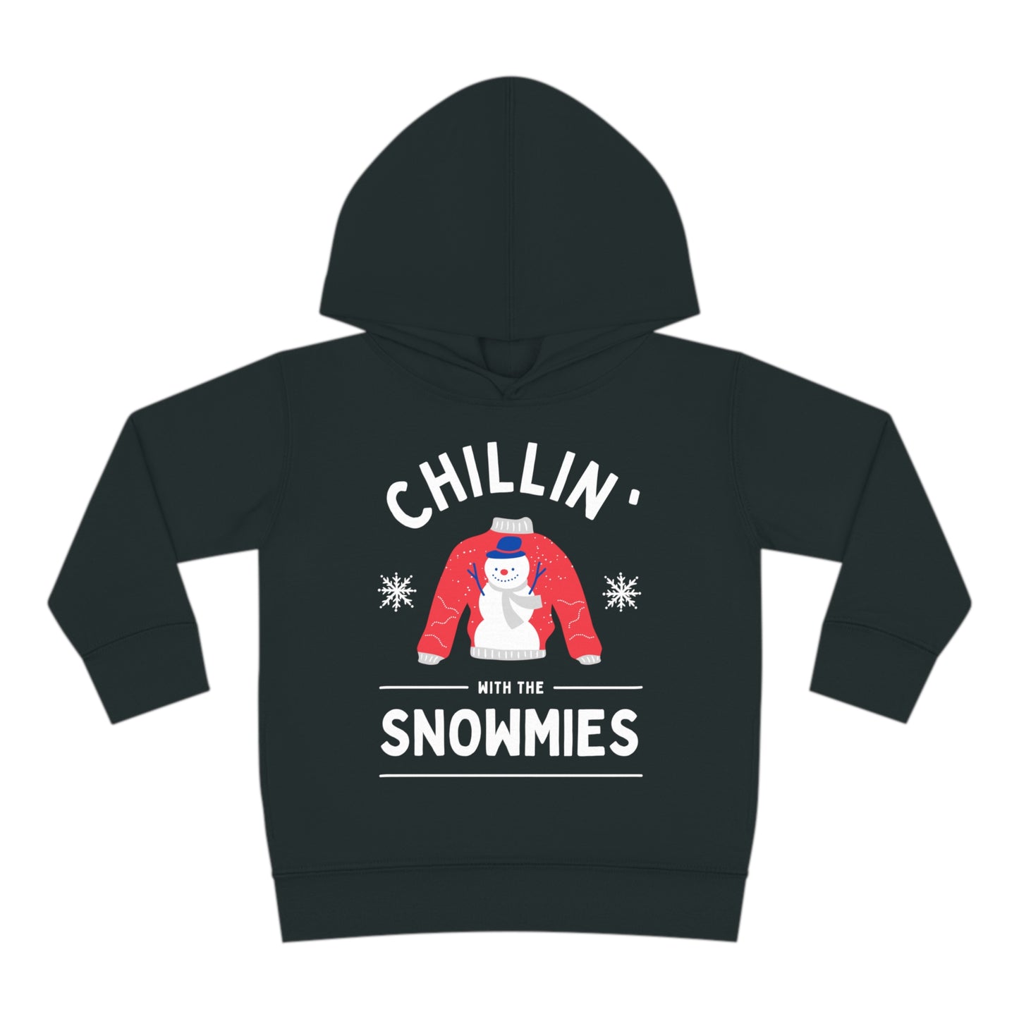 Festive Threads | Christmas Chillin With The Snowmies Toddler Pullover Fleece Hoodie