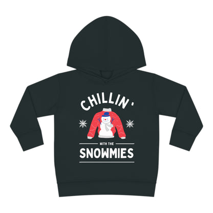 Festive Threads | Christmas Chillin With The Snowmies Toddler Pullover Fleece Hoodie