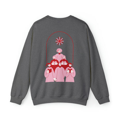 Festive Threads | Christmas Fa La La Unisex Heavy Blend™ Crewneck Sweatshirt