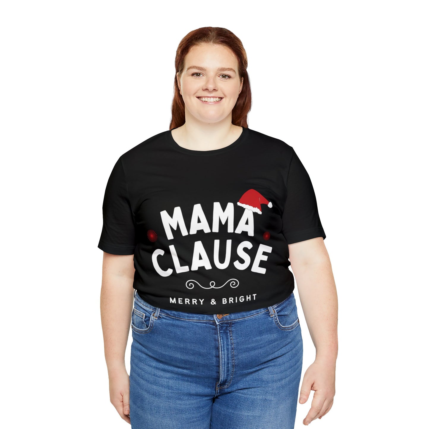 Festive Threads | Christmas Mama Clause Unisex Jersey Short Sleeve Tee