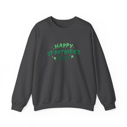 Festive Threads | St. Patrick's Day | Happy St. Patrick's Day Unisex Heavy Blend™ Crewneck Sweatshirt