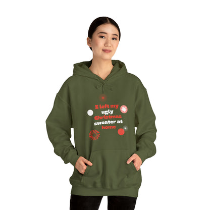 Festive Threads | Christmas Ugly Christmas Sweater Unisex Heavy Blend™ Hooded Sweatshirt