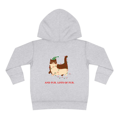 Festive Threads | Christmas Santa Paws Toddler Pullover Fleece Hoodie