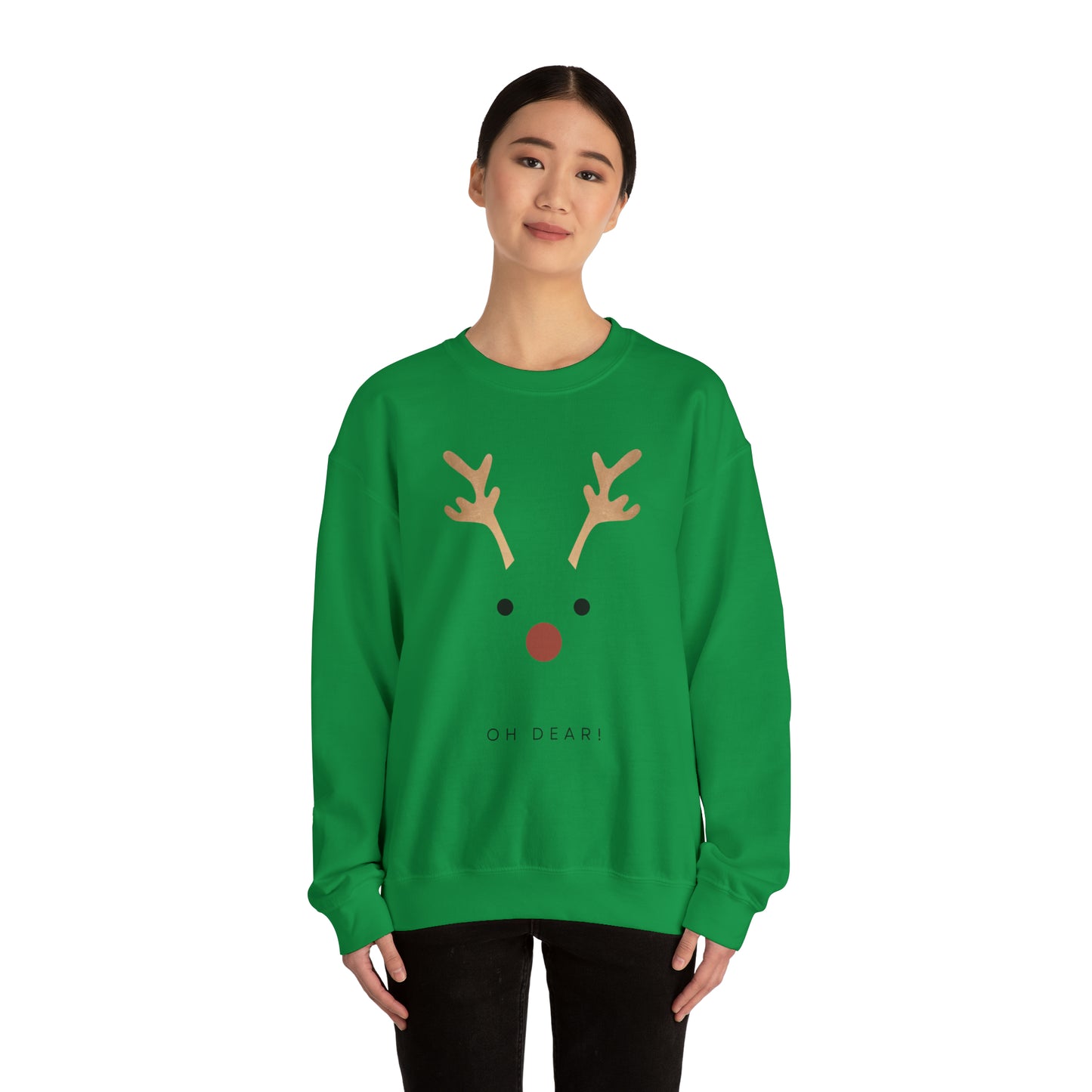 Festive Threads | Christmas Oh Dear Unisex Heavy Blend™ Crewneck Sweatshirt