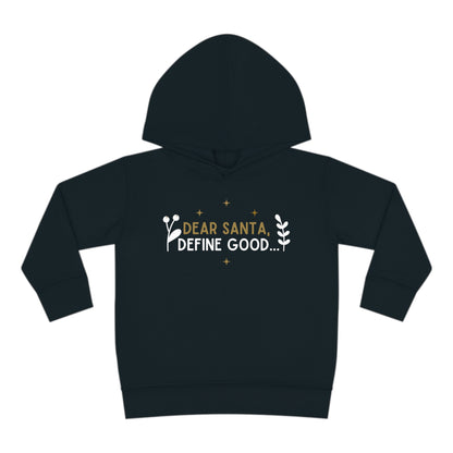 Festive Threads | Christmas Dear Santa Toddler Pullover Fleece Hoodie