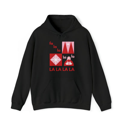 Festive Threads | Christmas Fa La La Unisex Heavy Blend™ Hooded Sweatshirt