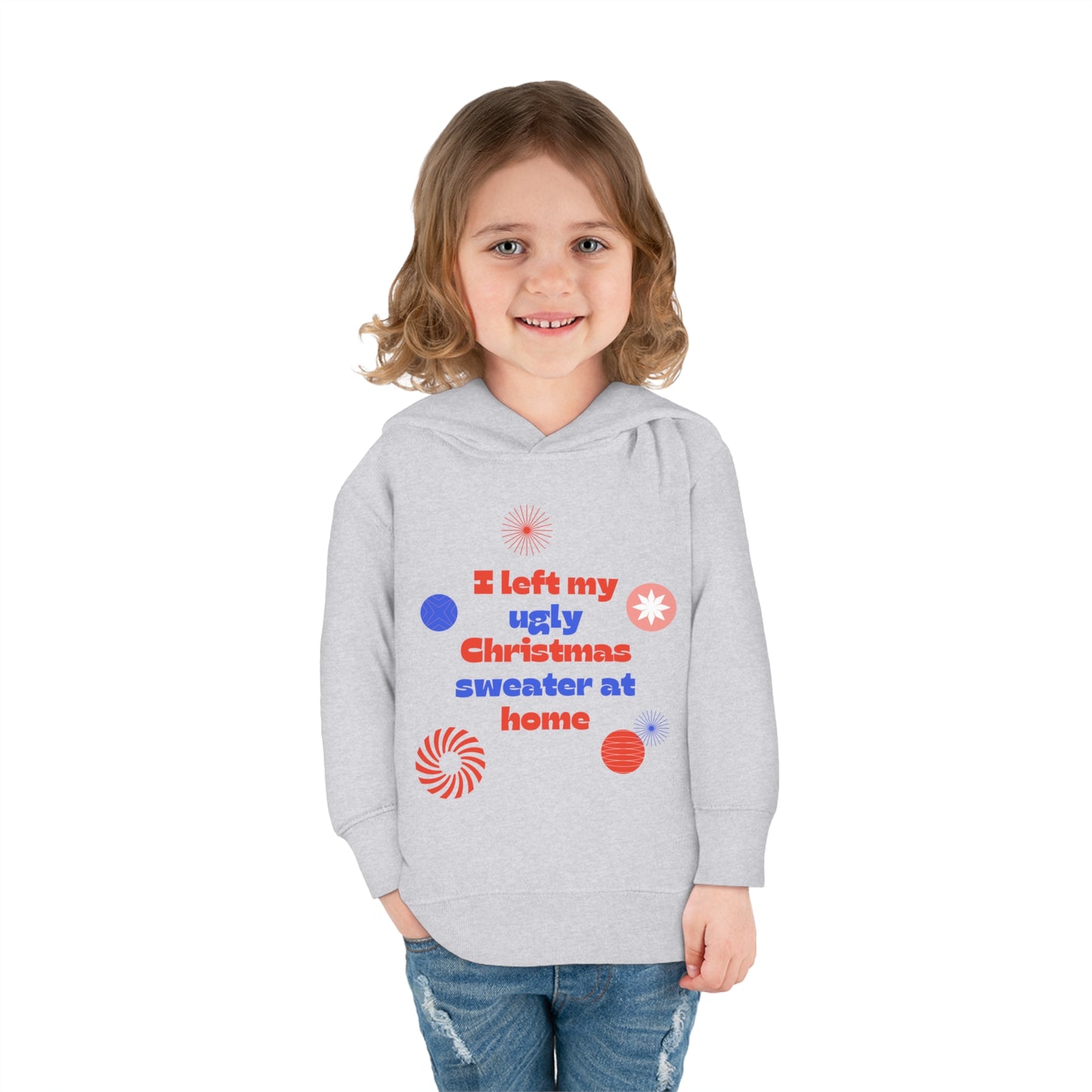 Festive Threads | Christmas Ugly Christmas Sweater Toddler Pullover Fleece Hoodie