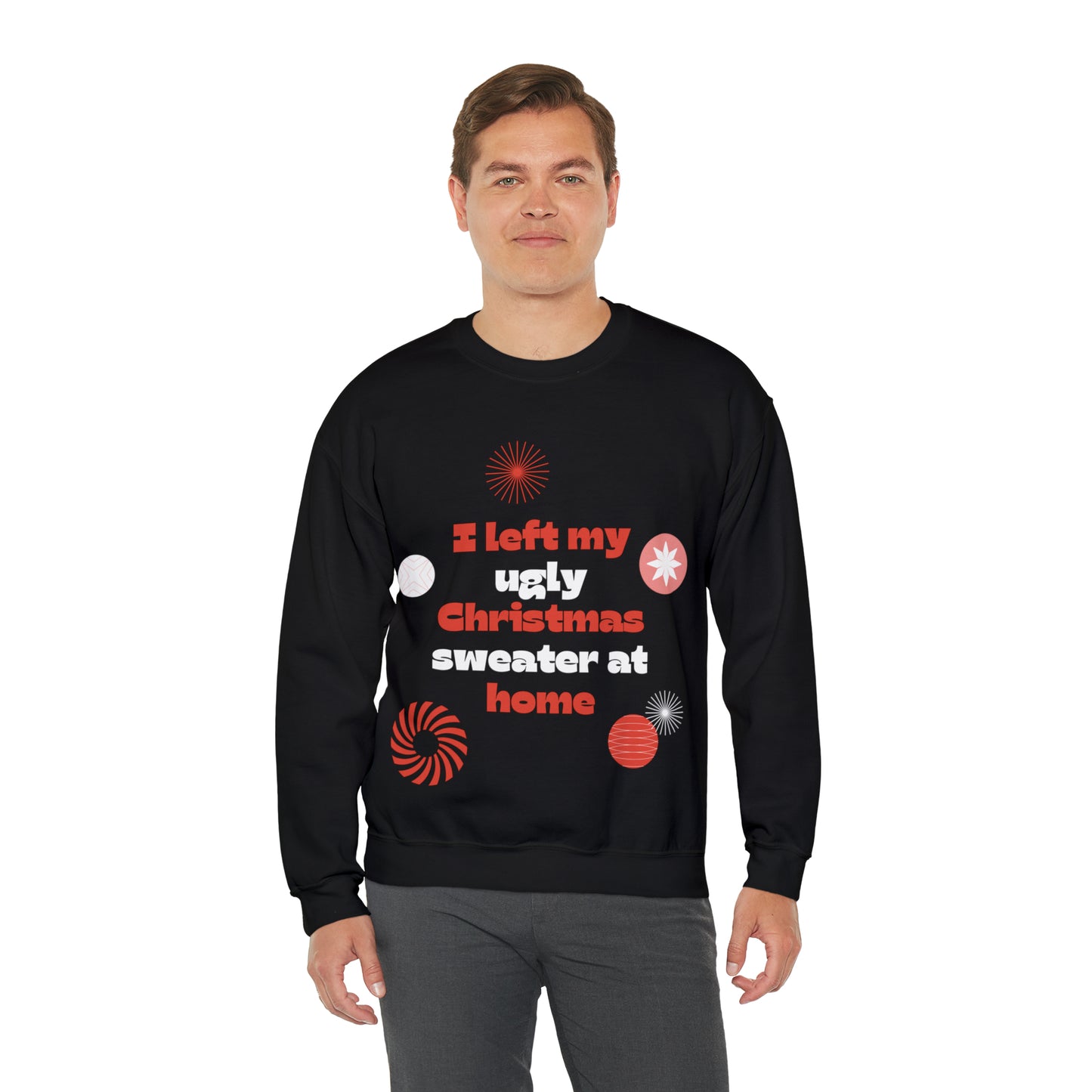 Festive Threads | Christmas Ugly Christmas Sweater Unisex Heavy Blend™ Crewneck Sweatshirt