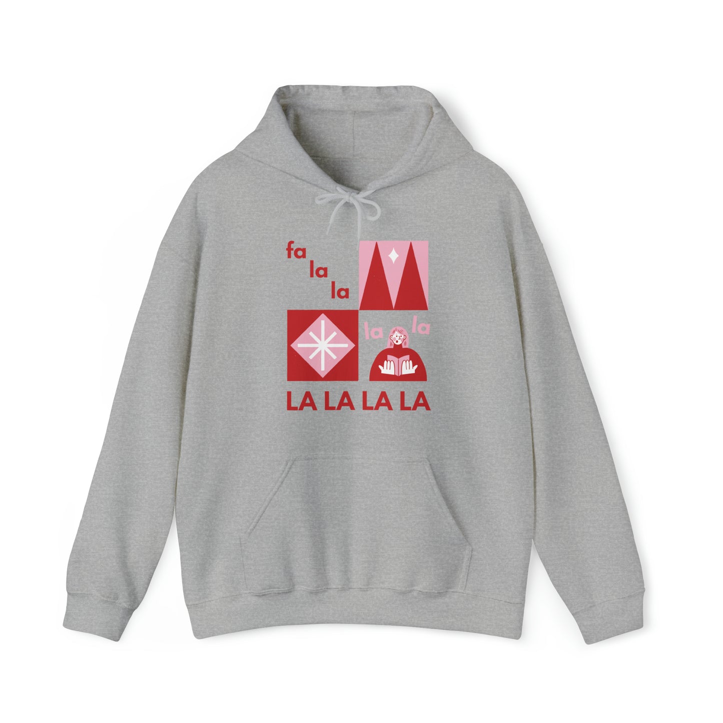 Festive Threads | Christmas Fa La La Unisex Heavy Blend™ Hooded Sweatshirt