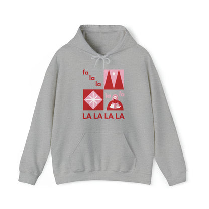 Festive Threads | Christmas Fa La La Unisex Heavy Blend™ Hooded Sweatshirt