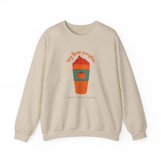 Festive Threads | Thanksgiving | I Love You A Latte Unisex Heavy Blend™ Crewneck Sweatshirt