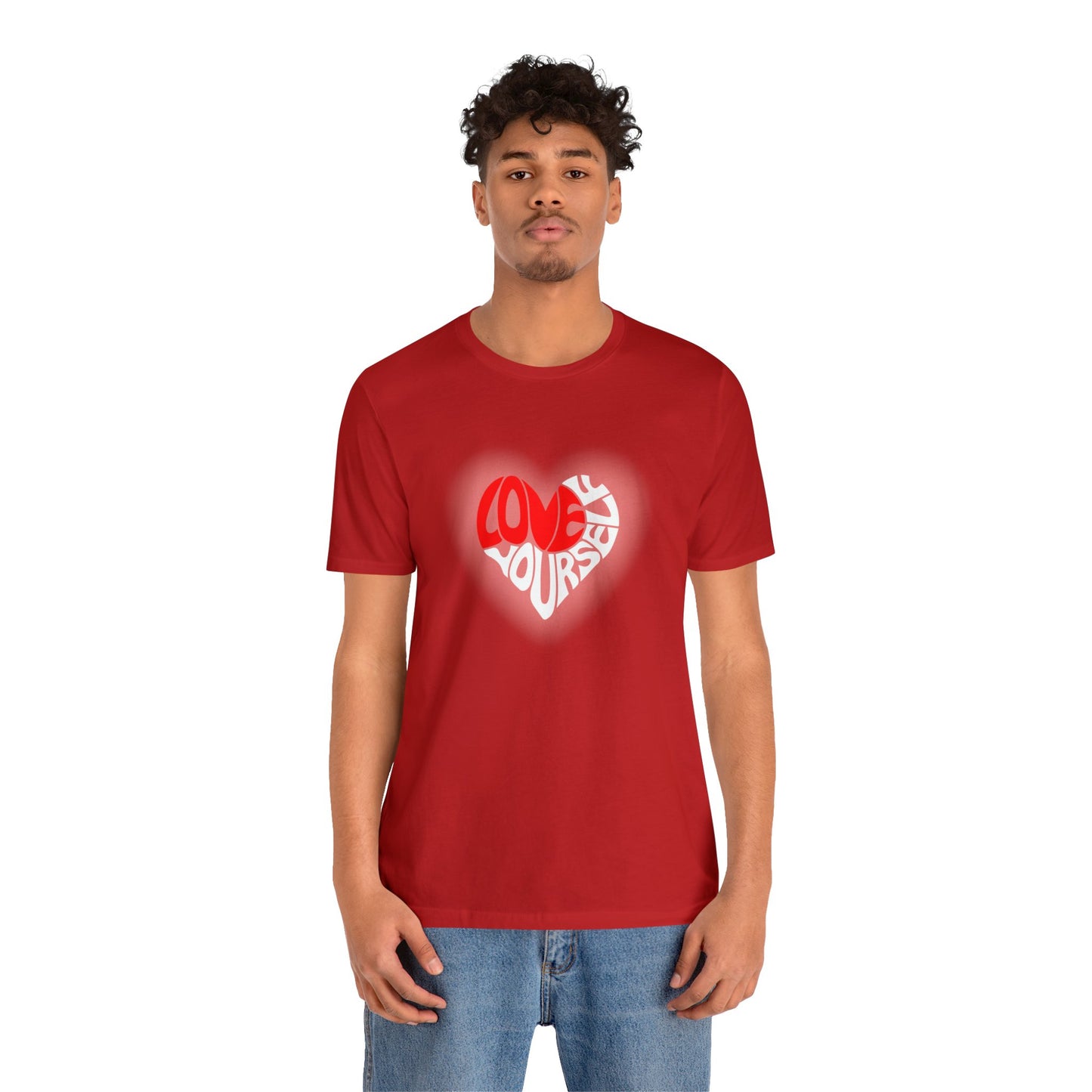 Festive Threads | Valentine's Love Yourself Unisex Jersey Short Sleeve Tee