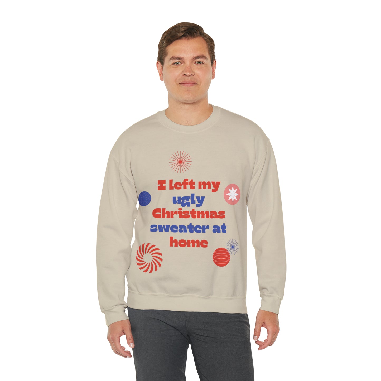 Festive Threads | Christmas Ugly Christmas Sweater Unisex Heavy Blend™ Crewneck Sweatshirt