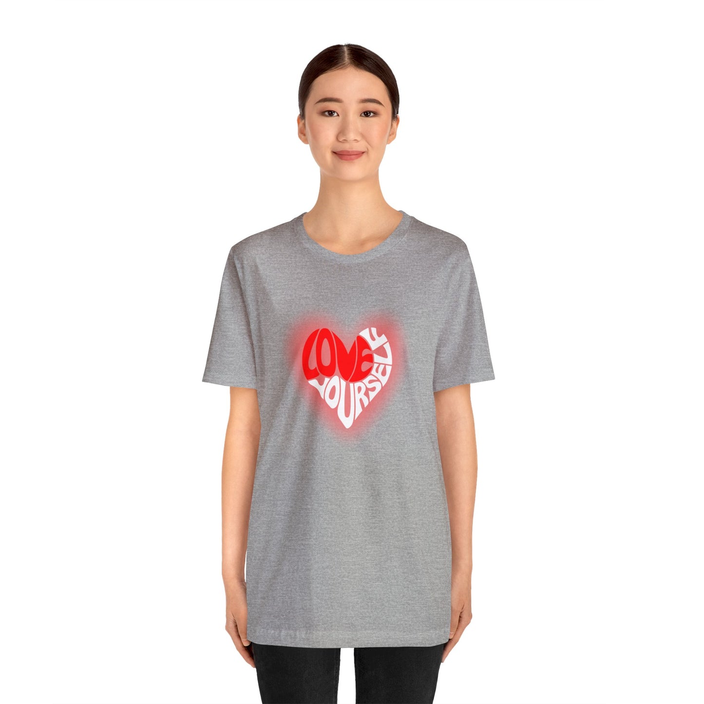 Festive Threads | Valentine's Love Yourself Unisex Jersey Short Sleeve Tee