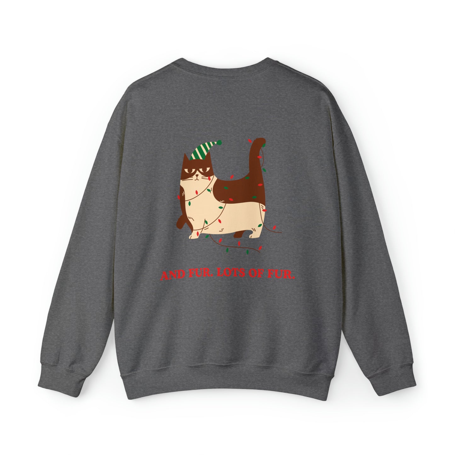 Festive Threads | Christmas Santa Paws Unisex Heavy Blend™ Crewneck Sweatshirt