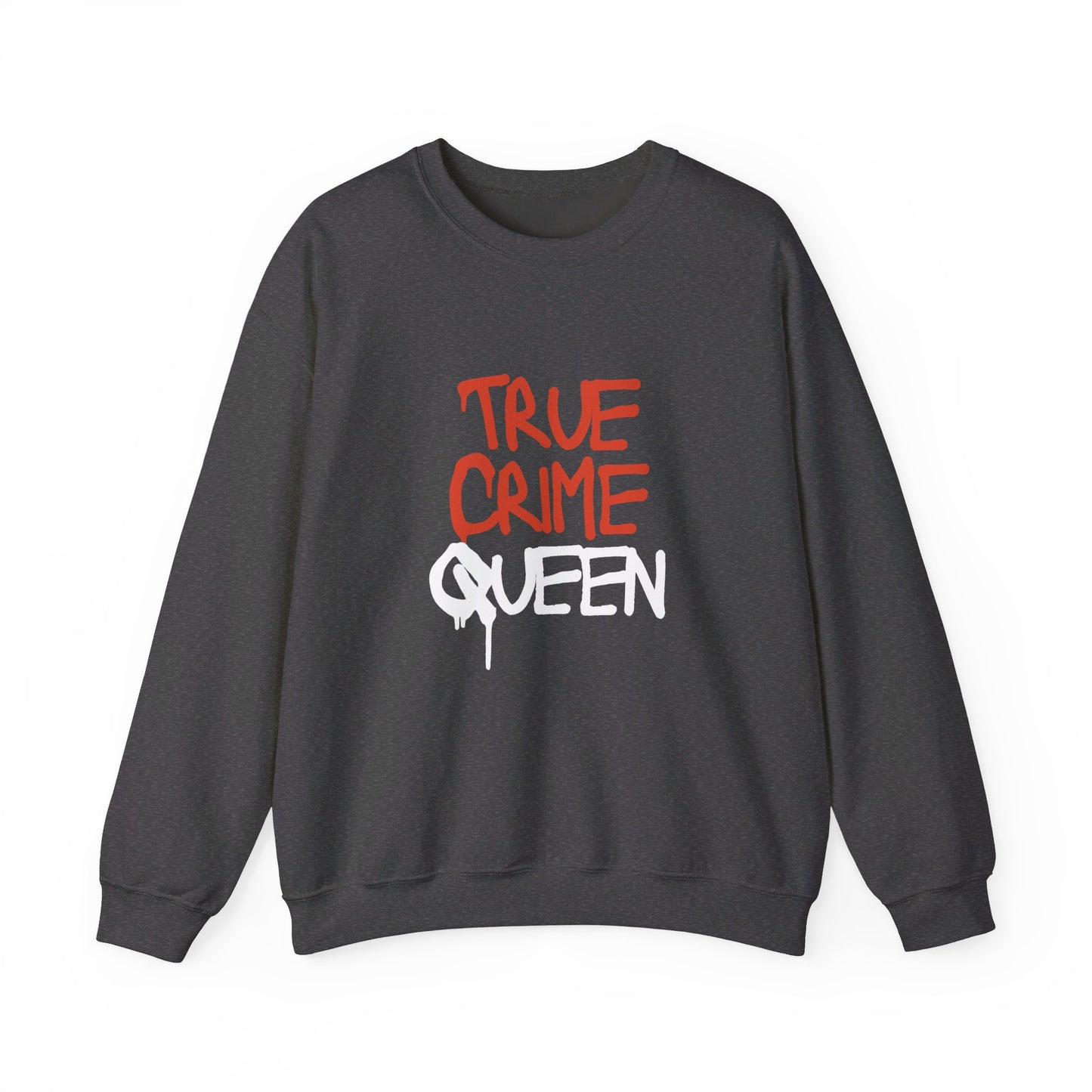 Festive Threads | Halloween True Crime Queen Unisex Heavy Blend™ Crewneck Sweatshirt