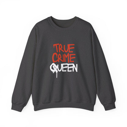 Festive Threads | Halloween True Crime Queen Unisex Heavy Blend™ Crewneck Sweatshirt