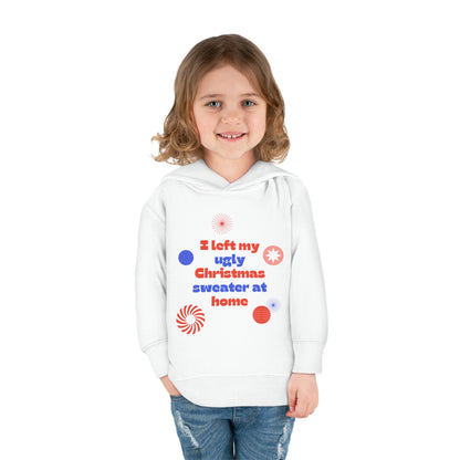 Festive Threads | Christmas Ugly Christmas Sweater Toddler Pullover Fleece Hoodie