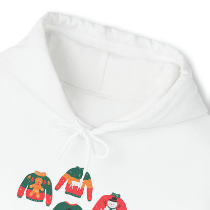 Festive Threads | Christmas So Many Sweaters Unisex Heavy Blend™ Hooded Sweatshirt