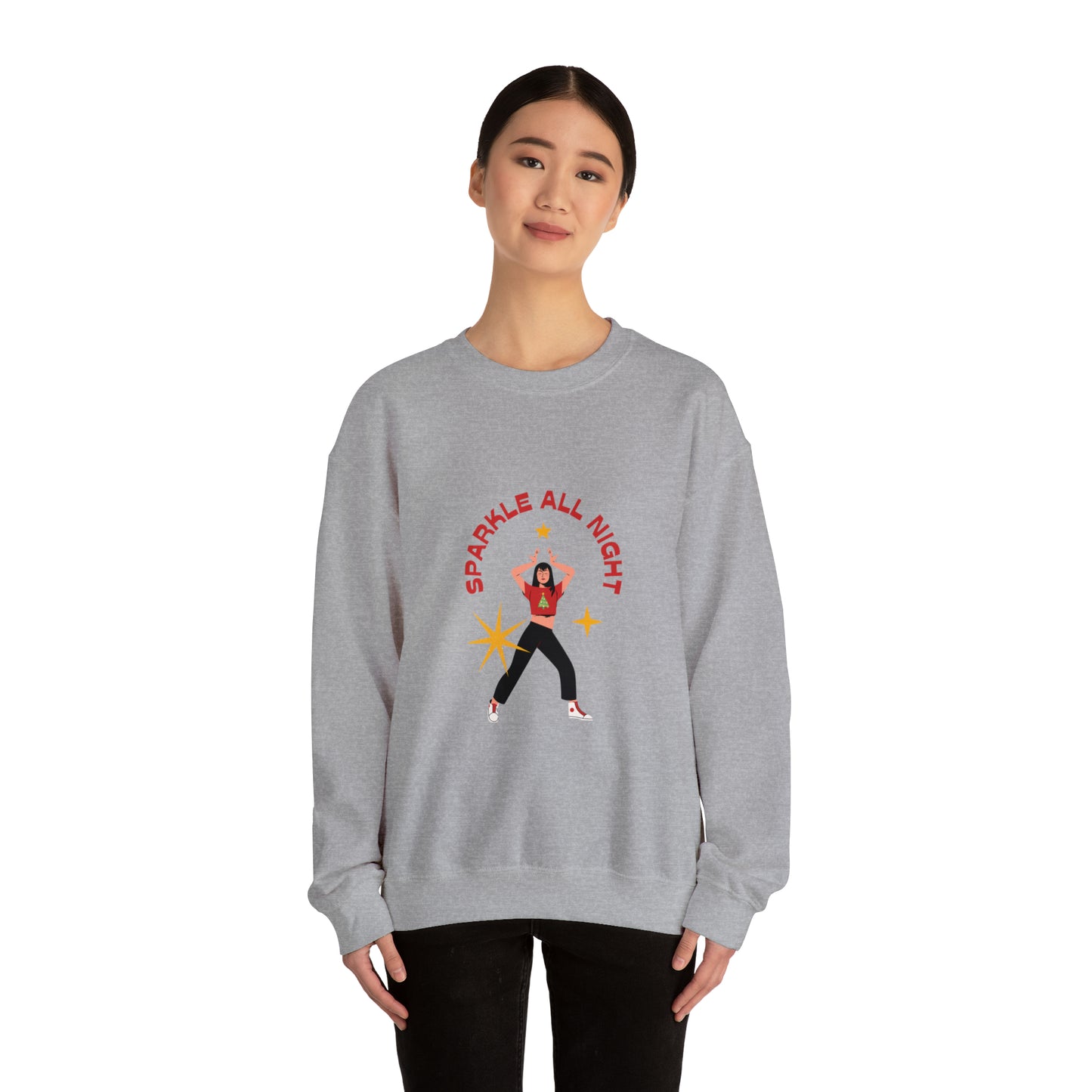 Festive Threads | Christmas Slay All Day Unisex Heavy Blend™ Crewneck Sweatshirt