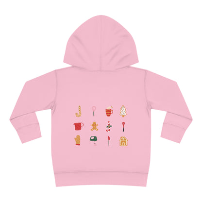 Festive Threads | Christmas Baking Crew Toddler Pullover Fleece Hoodie