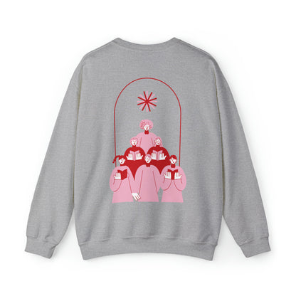 Festive Threads | Christmas Fa La La Unisex Heavy Blend™ Crewneck Sweatshirt