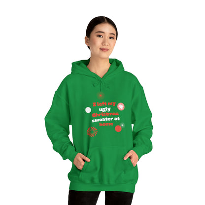 Festive Threads | Christmas Ugly Christmas Sweater Unisex Heavy Blend™ Hooded Sweatshirt