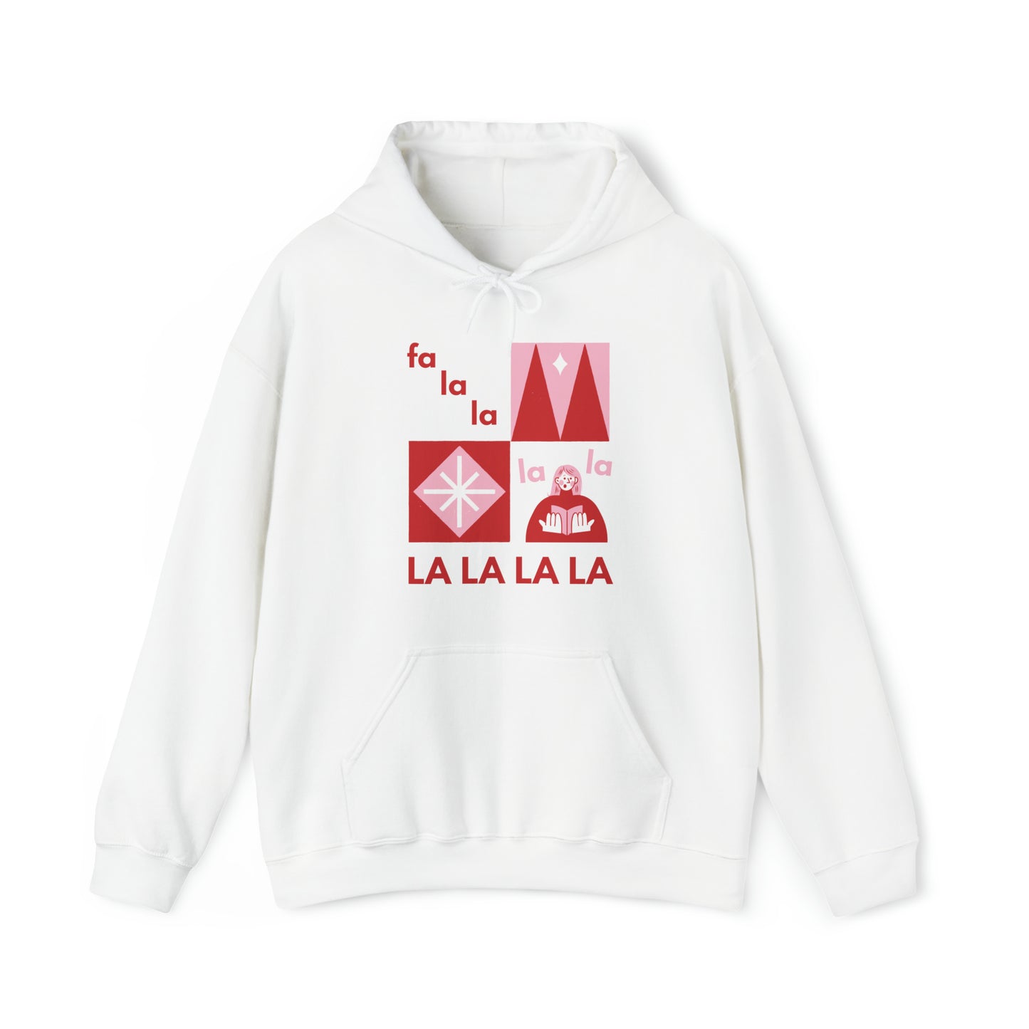 Festive Threads | Christmas Fa La La Unisex Heavy Blend™ Hooded Sweatshirt