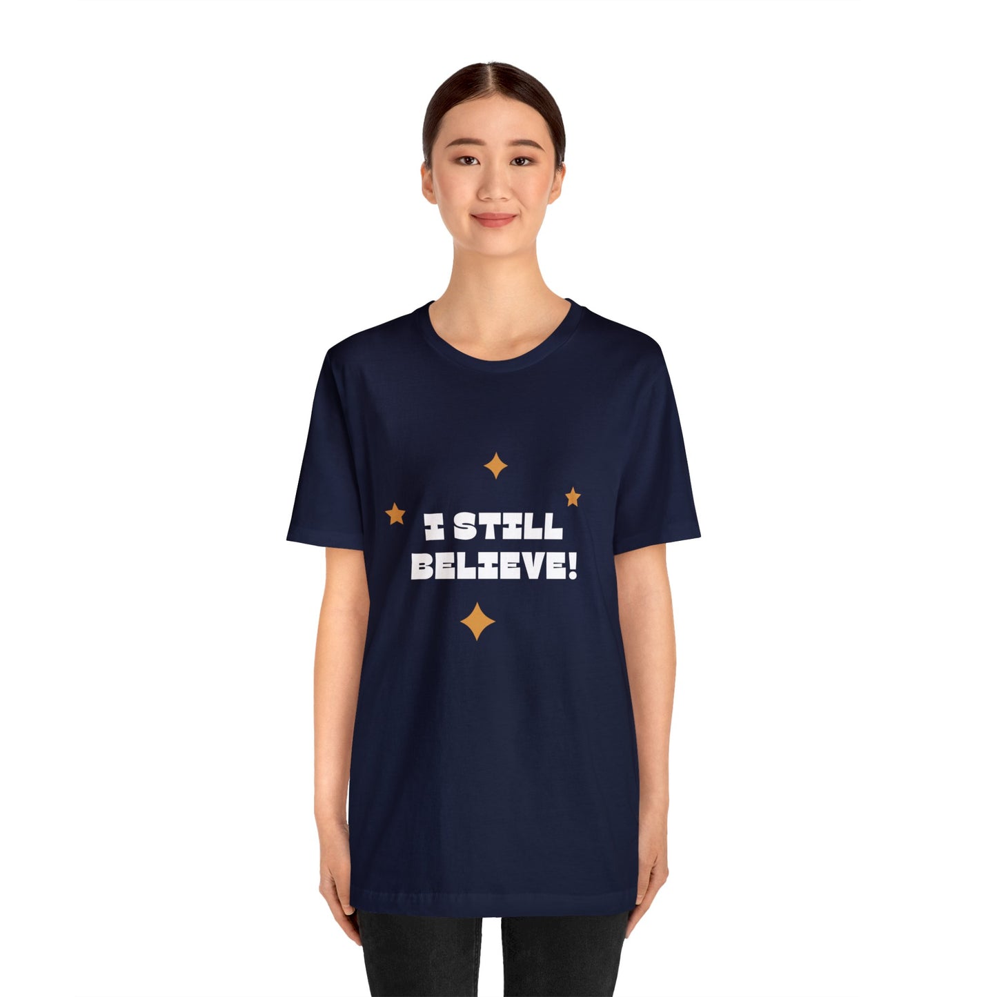 Festive Threads | Christmas I Still Believe Unisex Jersey Short Sleeve Tee