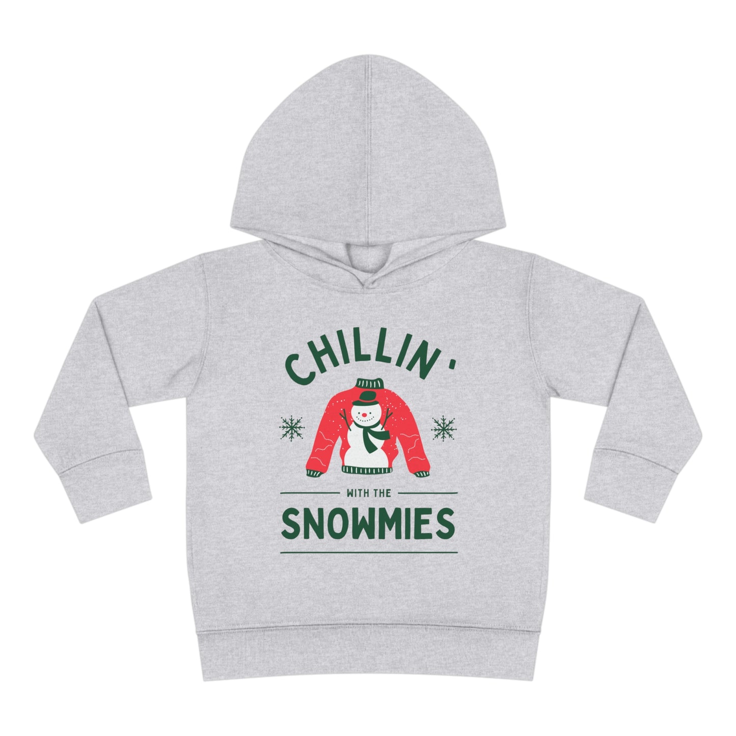 Festive Threads | Christmas Chillin With The Snowmies Toddler Pullover Fleece Hoodie