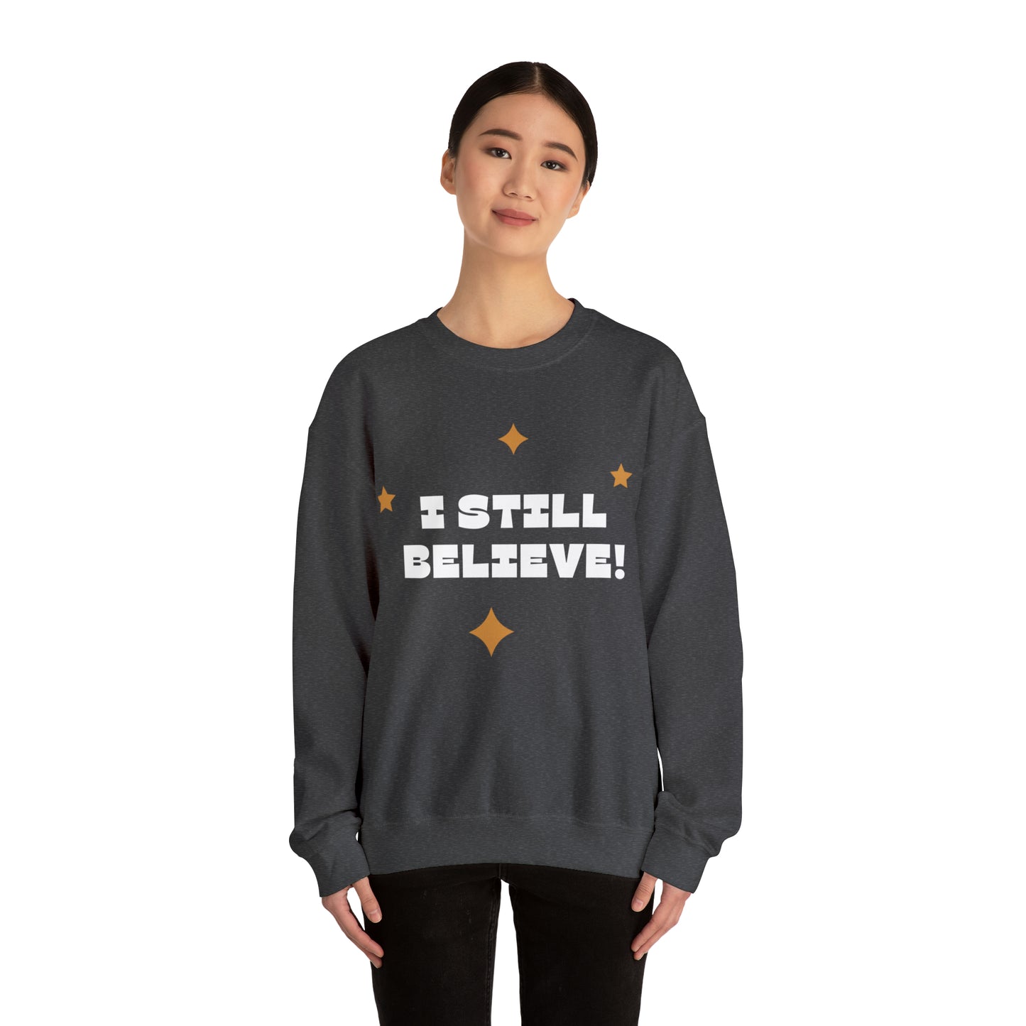 Festive Threads | Christmas I Still Believe Unisex Heavy Blend™ Crewneck Sweatshirt