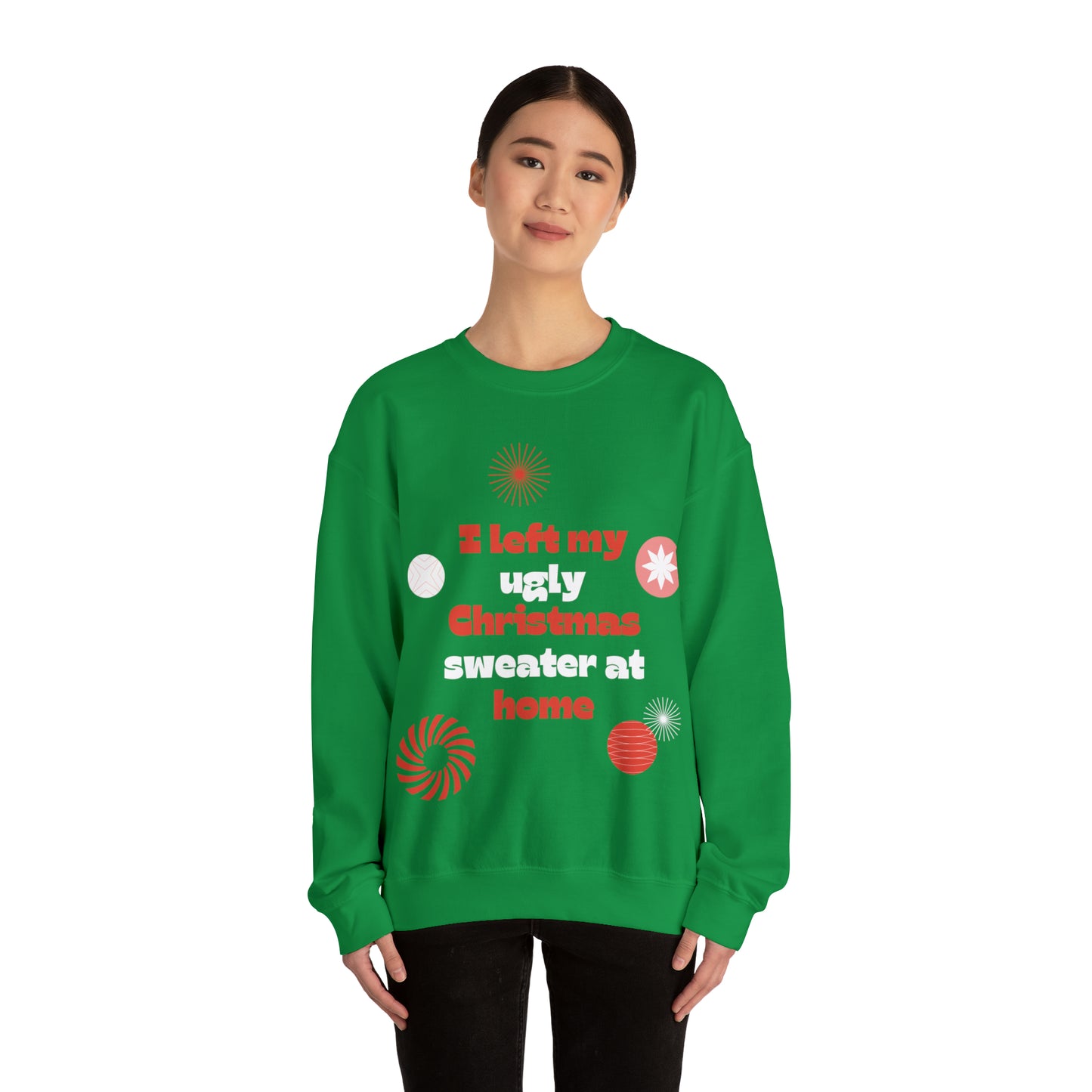 Festive Threads | Christmas Ugly Christmas Sweater Unisex Heavy Blend™ Crewneck Sweatshirt