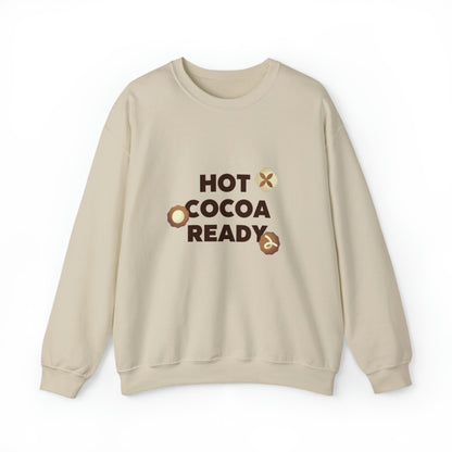 Festive Threads | Christmas Hot Cocoa Ready Unisex Heavy Blend™ Crewneck Sweatshirt