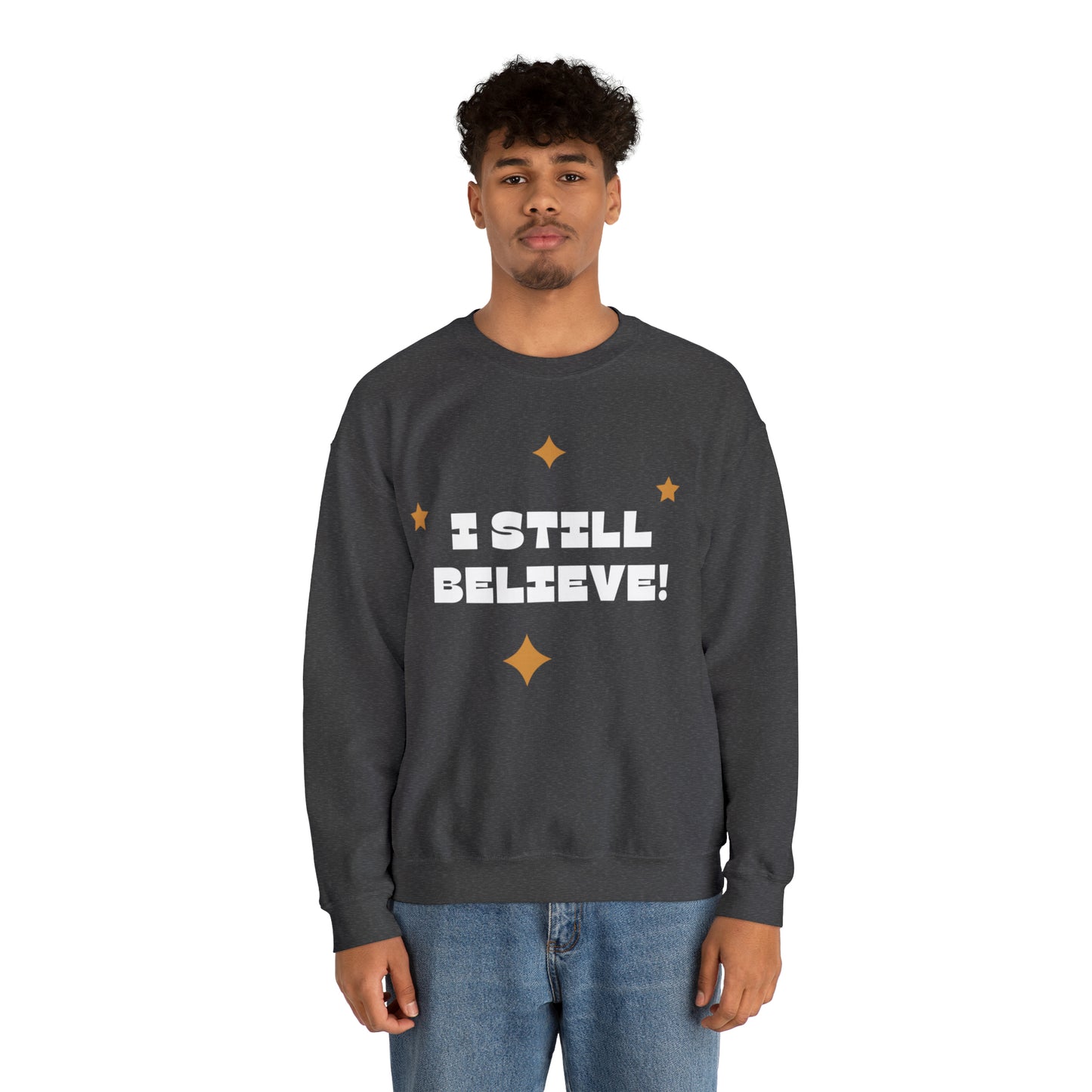 Festive Threads | Christmas I Still Believe Unisex Heavy Blend™ Crewneck Sweatshirt