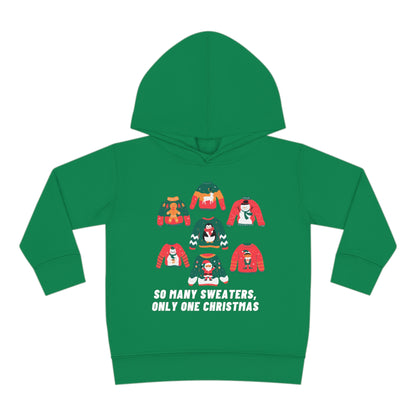 Festive Threads | Christmas So Many Sweaters Toddler Pullover Fleece Hoodie