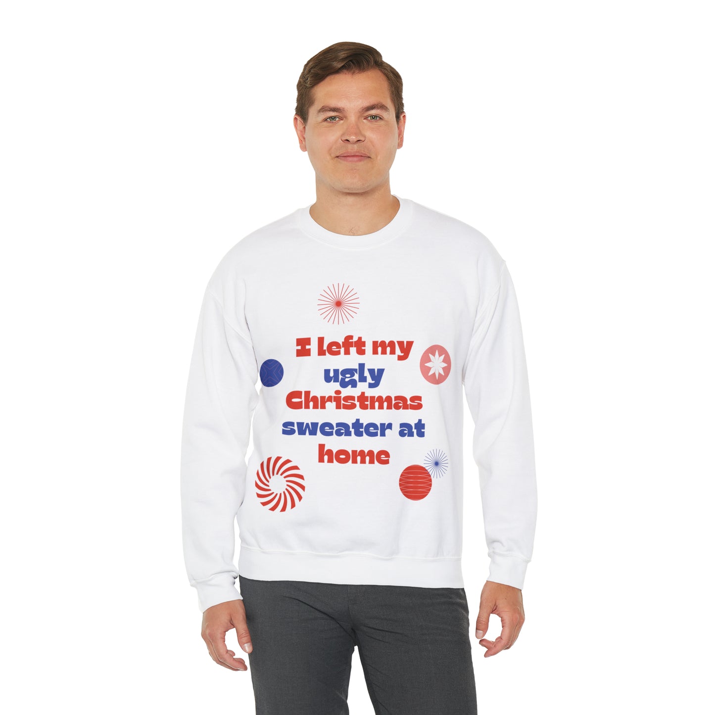 Festive Threads | Christmas Ugly Christmas Sweater Unisex Heavy Blend™ Crewneck Sweatshirt